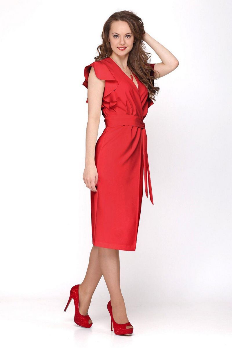 Платье Deluizn 809 красный