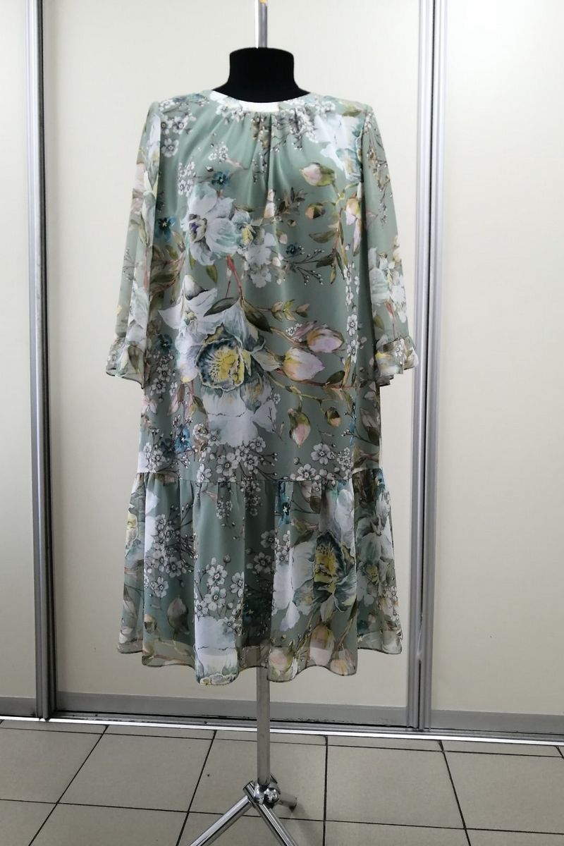 Платье Karina deLux B-266 крупный_цветок