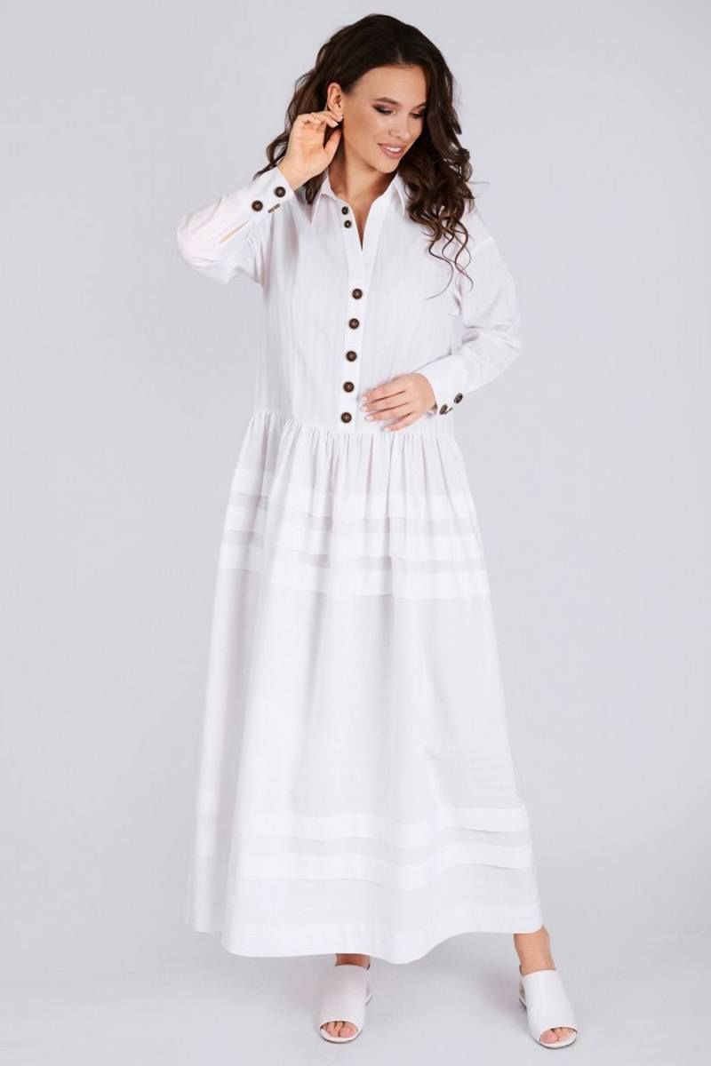 Платье Teffi Style L-1490 белый