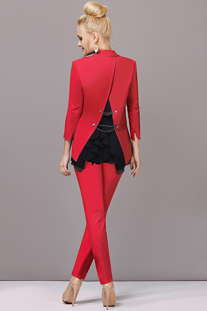 Брючный костюм Lady Secret 2393 красный+черный