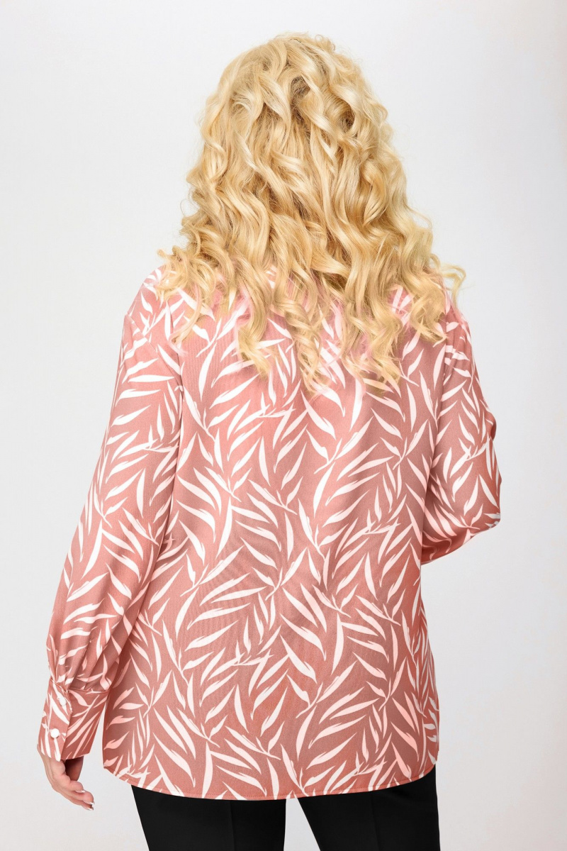Блузы Элль-стиль 2230/1а розовый,белый принт