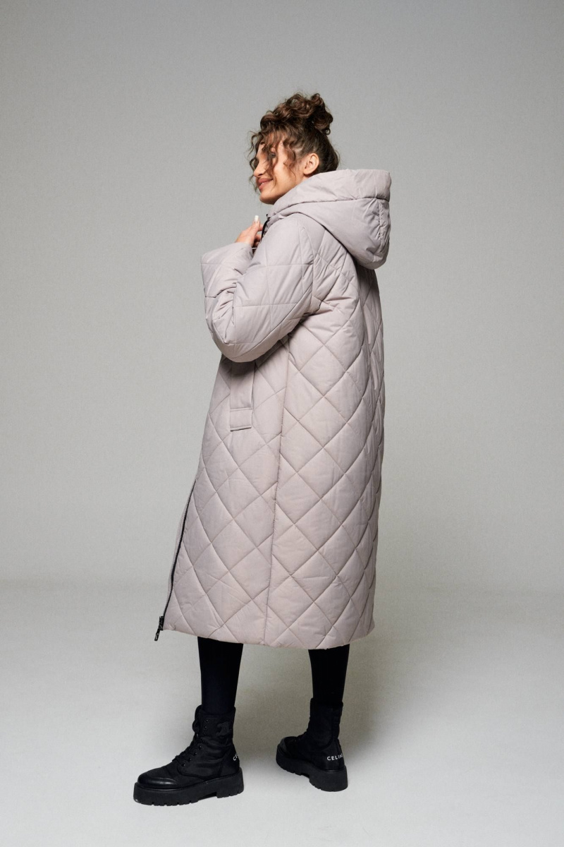 Женское пальто Beautiful&Free 6109 бежевый