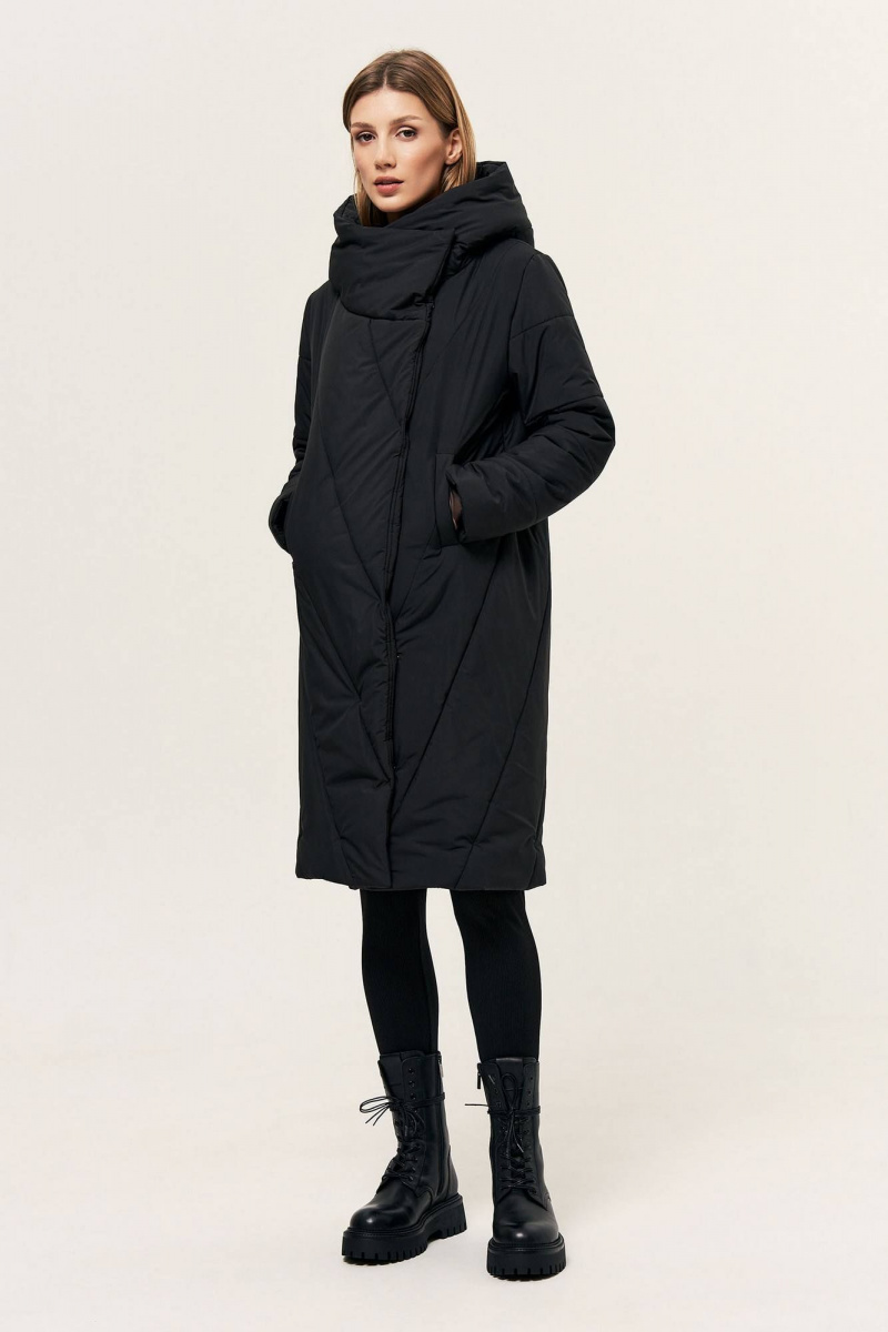 Женское пальто LeNata 14368 черный