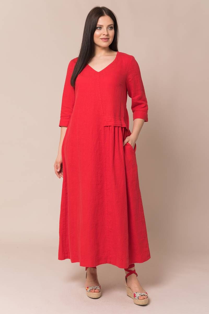 Платье Ружана 367-2 красный