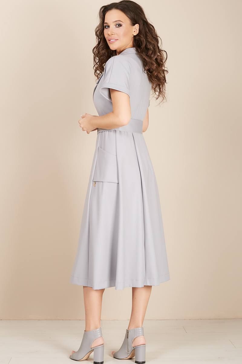 Платье Teffi Style L-1482 серый