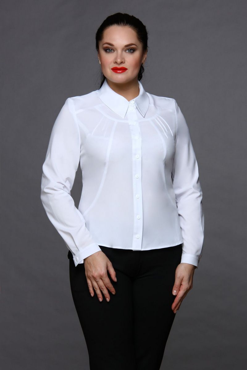 Блузы MIRSINA FASHION 1018 белый