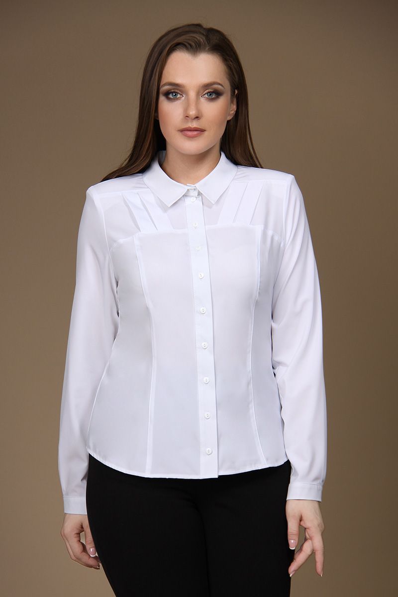 Блузы MIRSINA FASHION 1051 белый