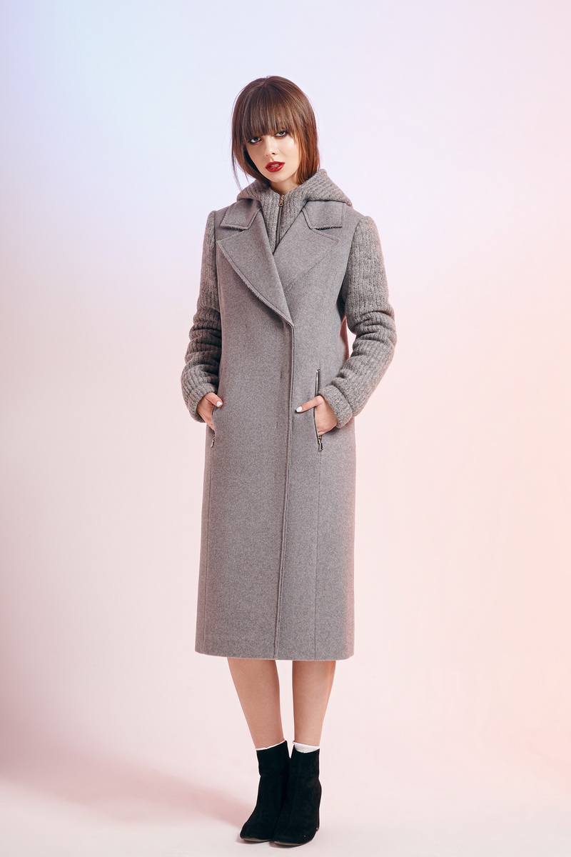 Женское пальто Colors of PAPAYA 1206 серый