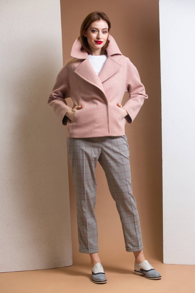 Женское пальто Ivera 637 розовый