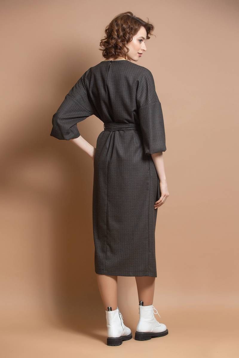 Платья Ivera 763 черный, серый, коричневый