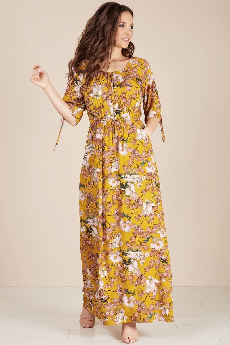 Платье Teffi Style L-1499 солнечный_цветы