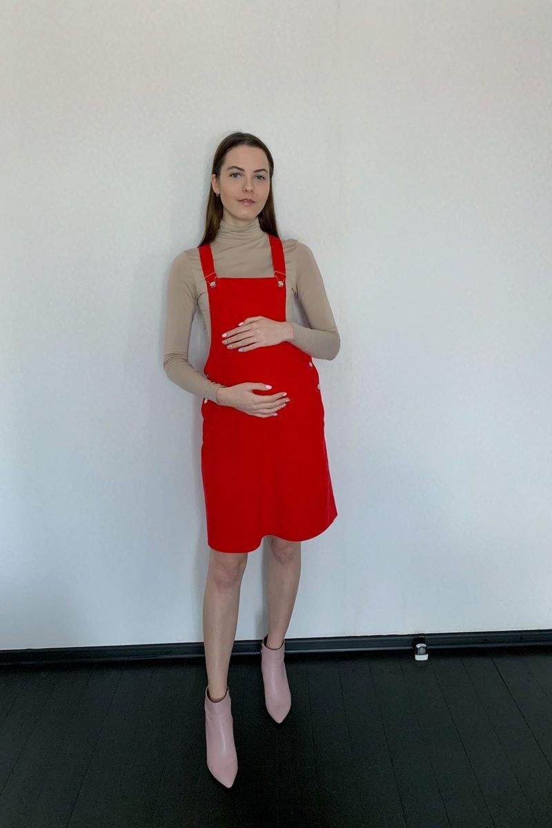 Сарафан для беременных BELAN textile 4214 красный