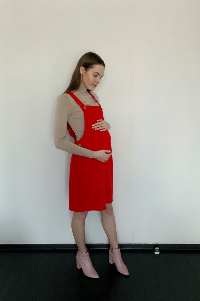 Сарафан для беременных BELAN textile 4214 красный