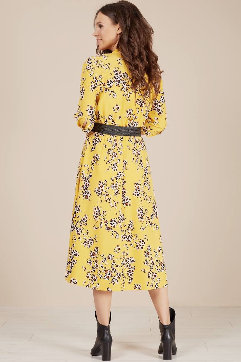 Платья Teffi Style L-1486 лимонный