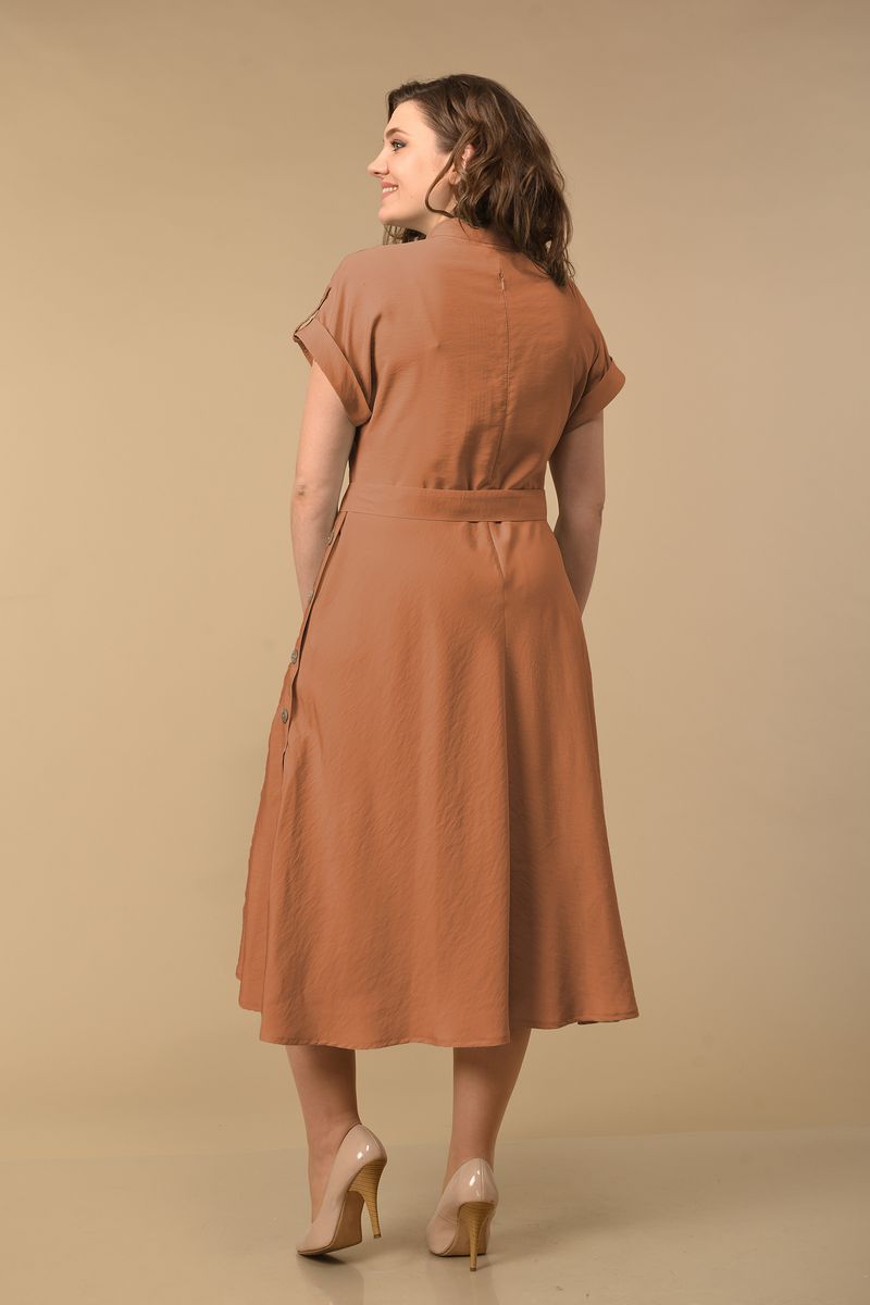 Платье Lady Style Classic 2064/4 коричневый