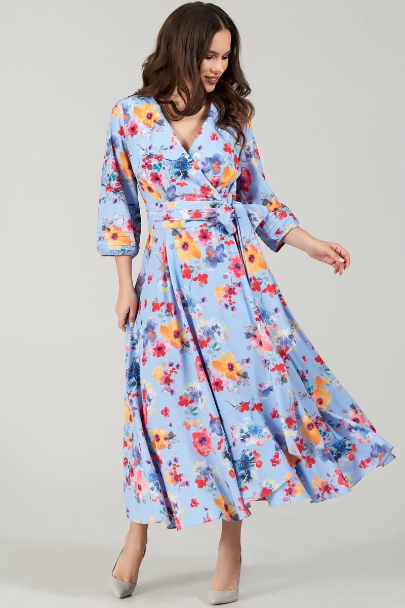 Платье Teffi Style L-1483 акварель