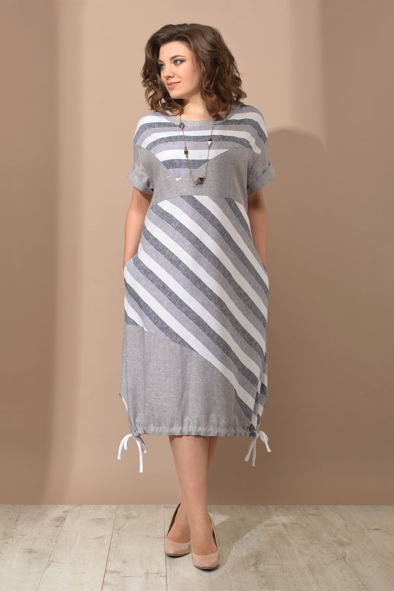 Платье Galean Style 761 серый