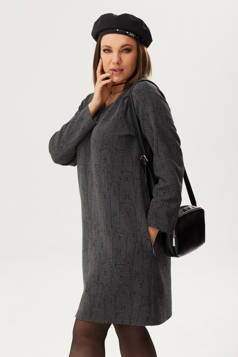 Платья BegiModa 1028 графит