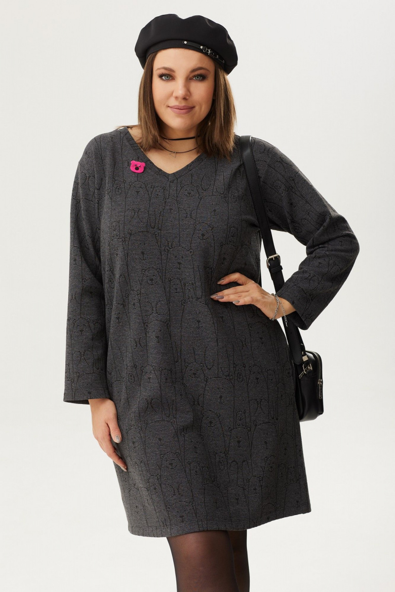 Платья BegiModa 1028 графит