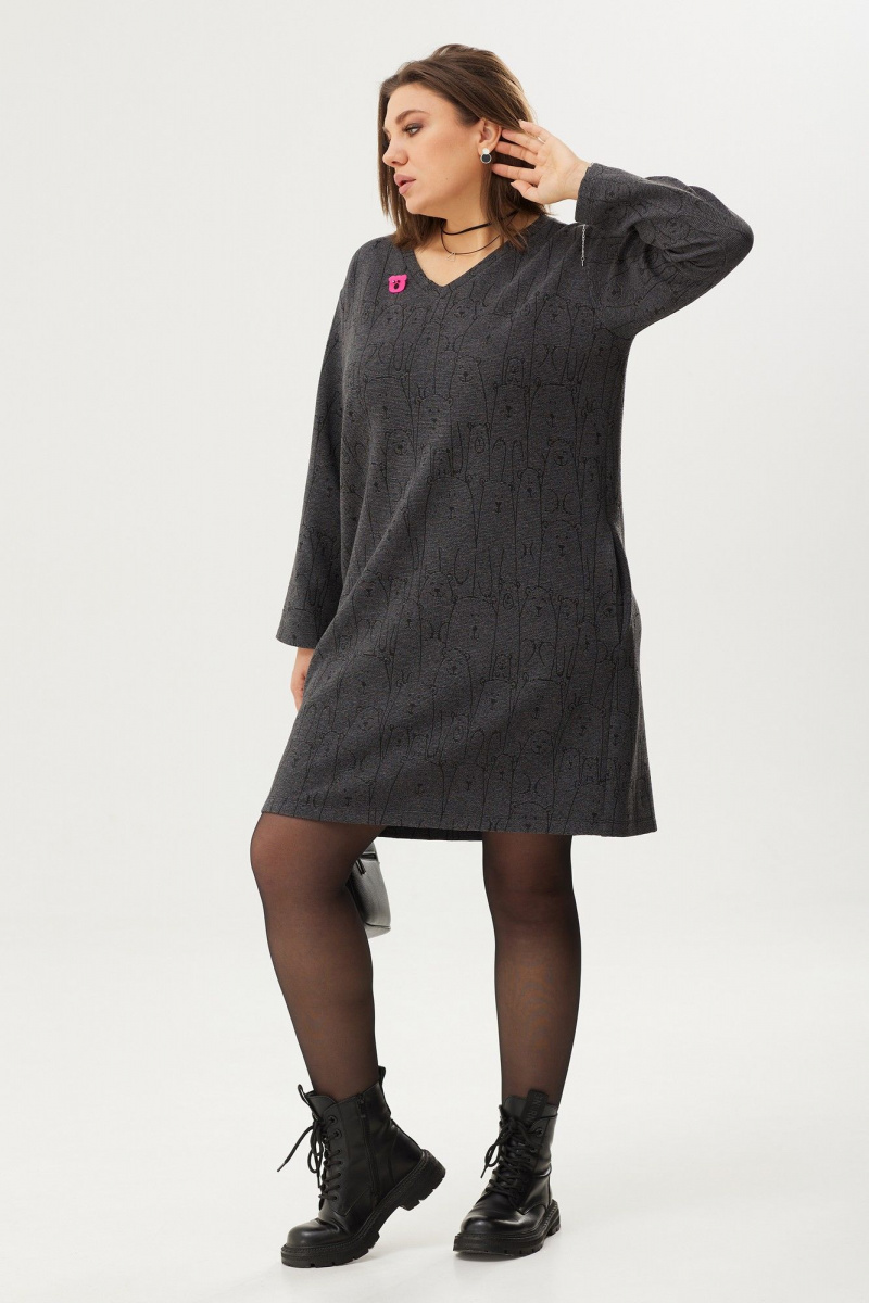 Платья BegiModa 1028 графит
