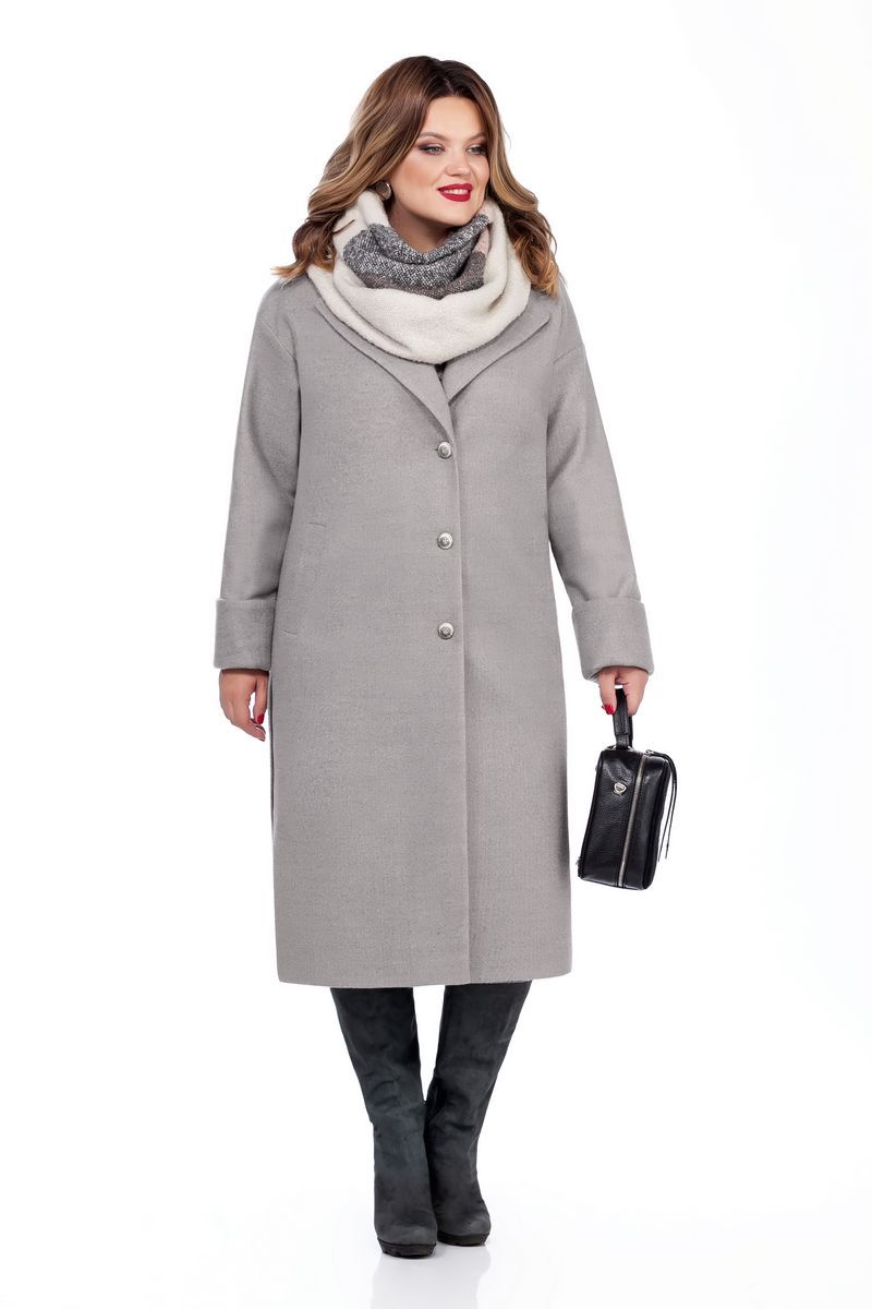 Женское пальто TEZA 267 серый