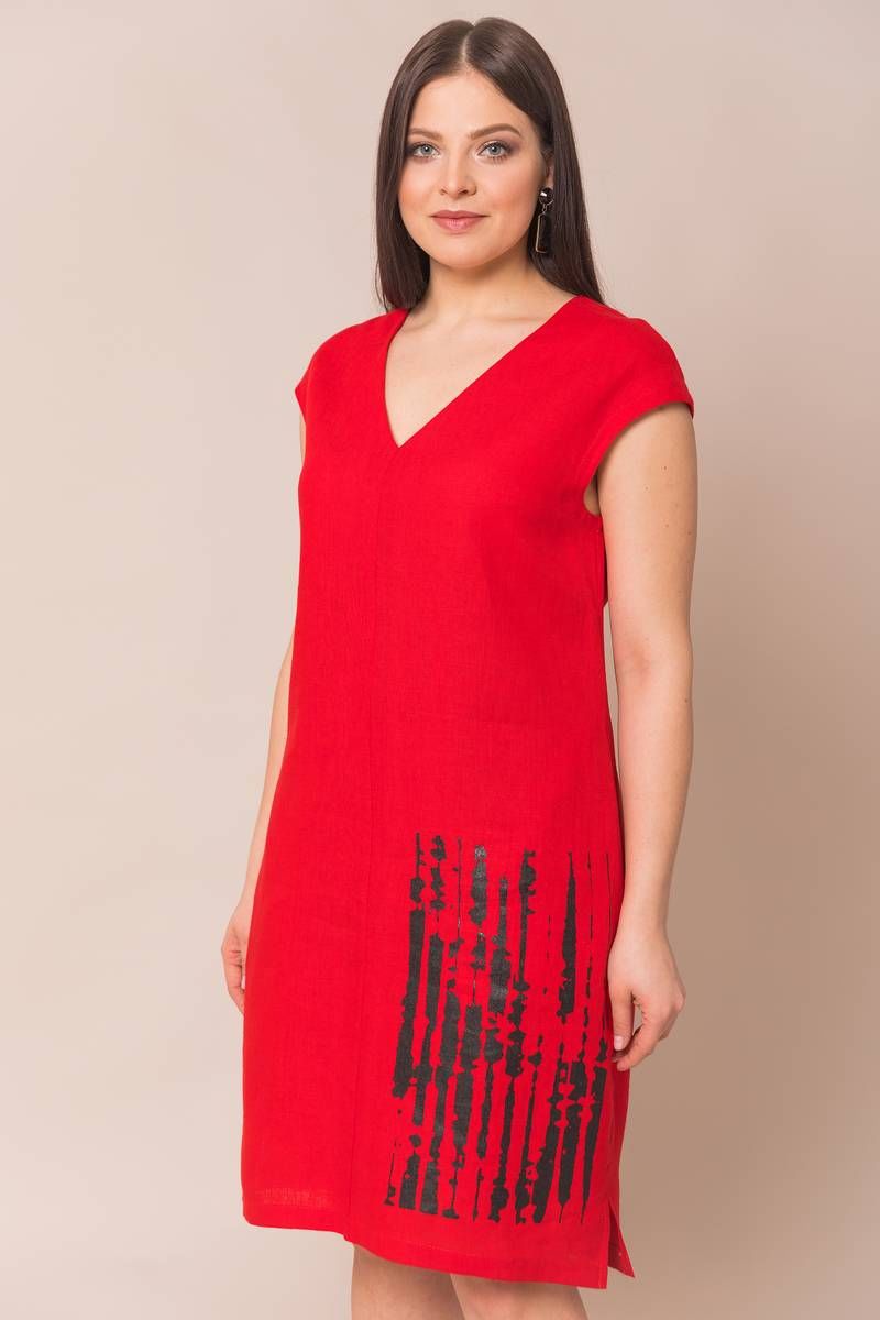 Платье Ружана 417-2 красный