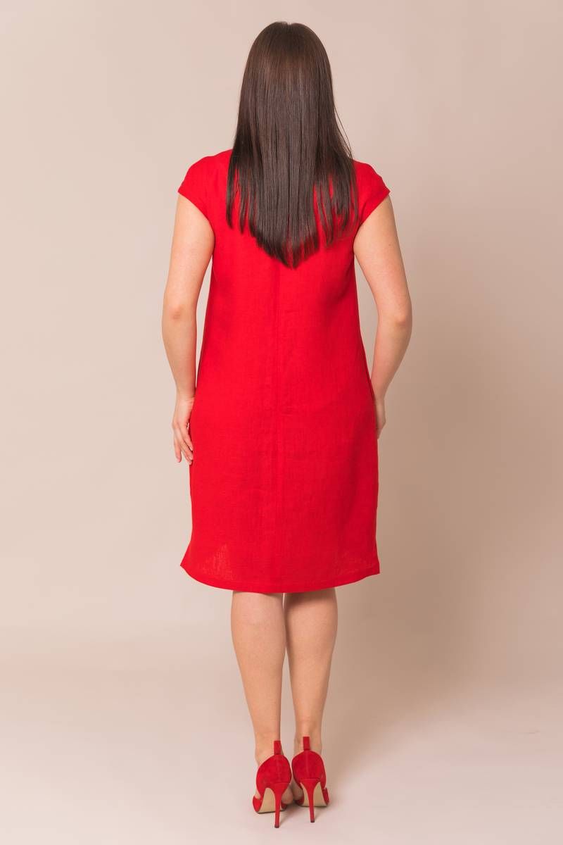Платье Ружана 417-2 красный