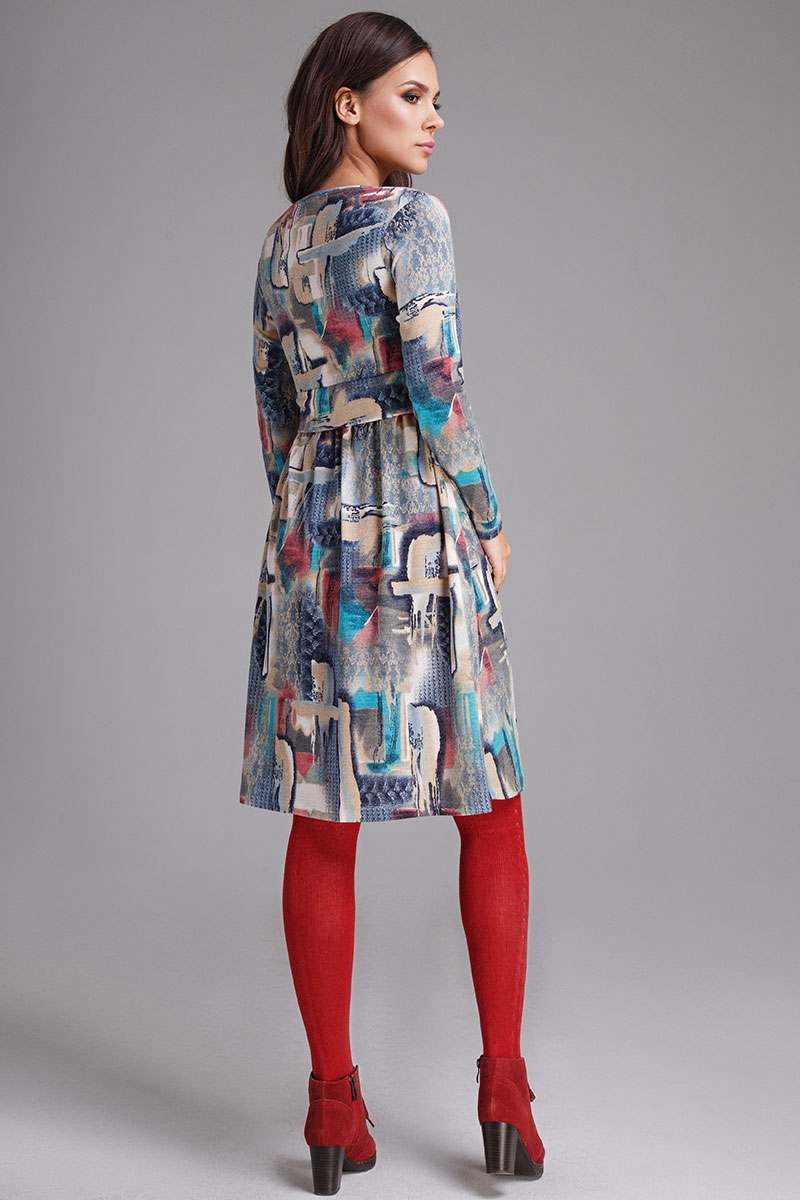 Платье Teffi Style L-1270 акварель