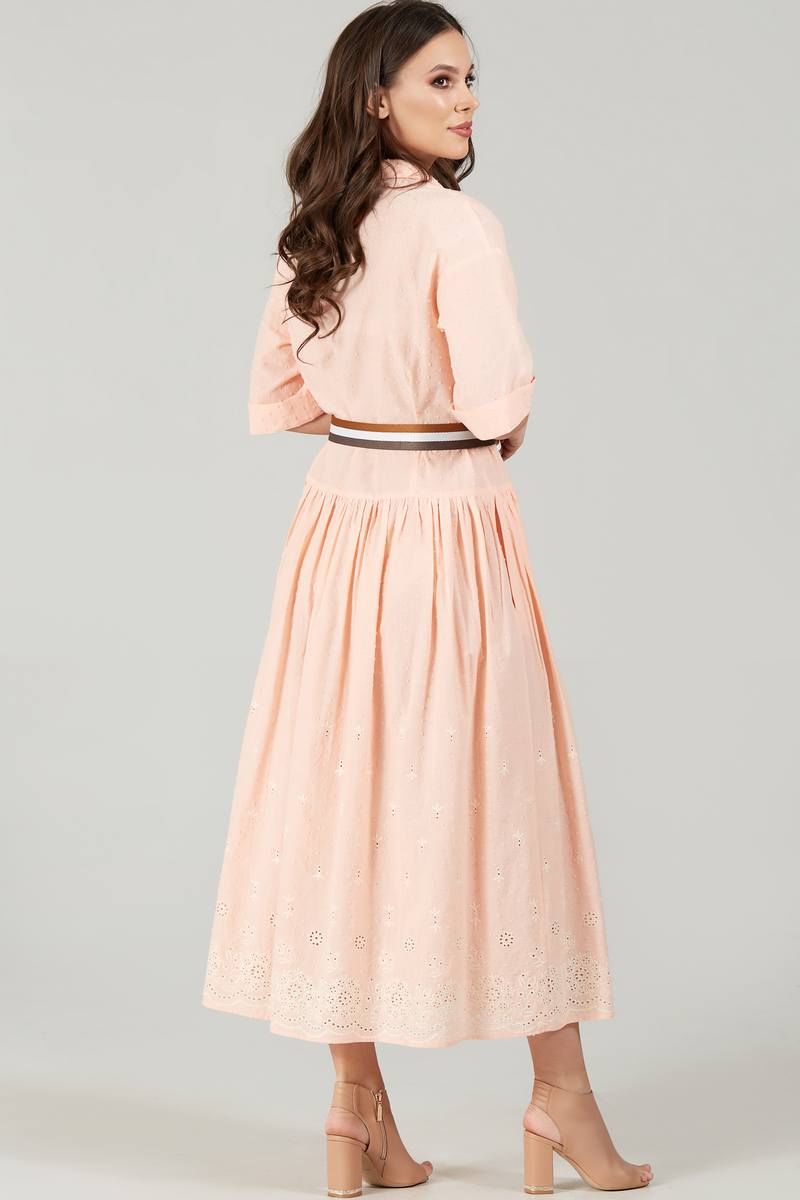 Платье Teffi Style L-1502 персиковый
