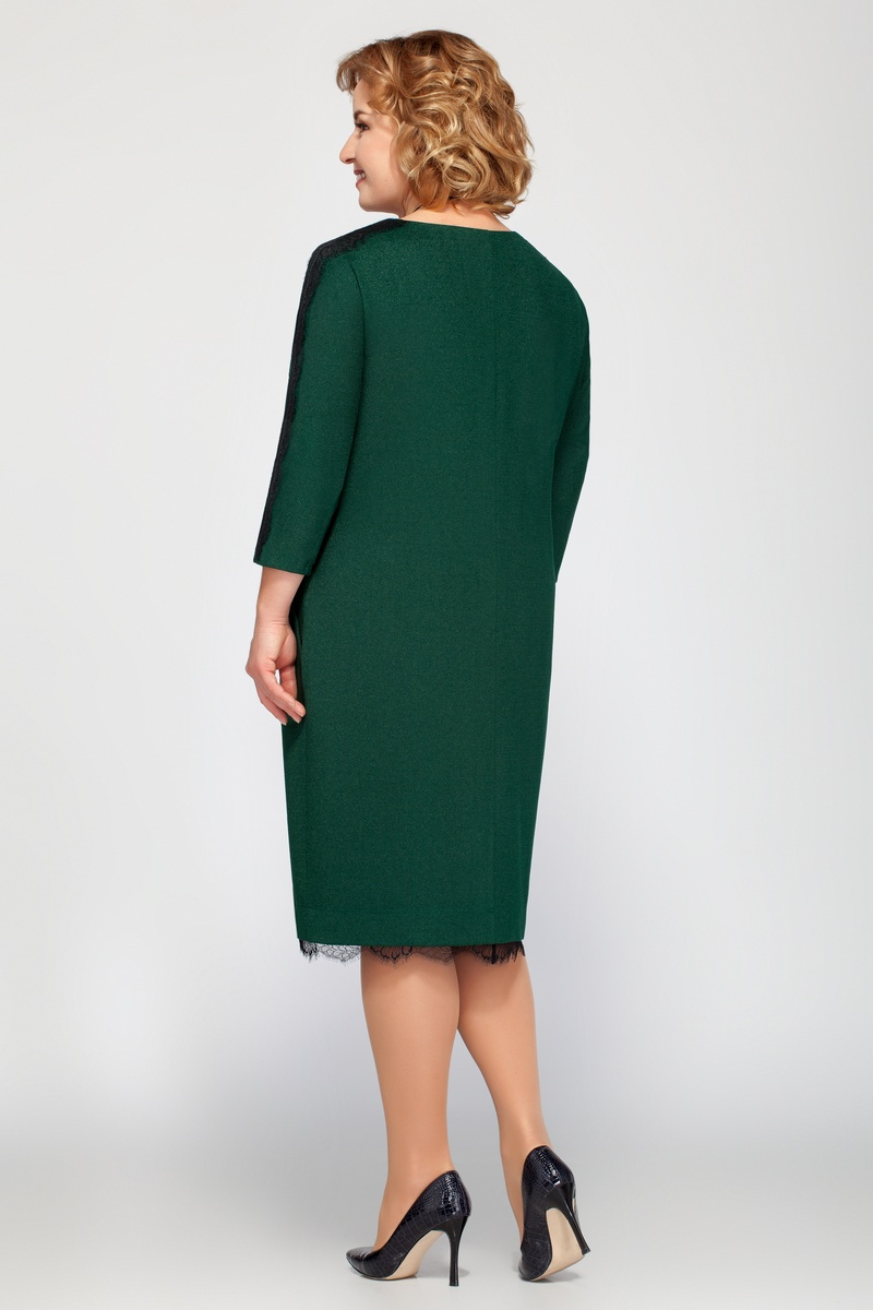 Платье Tellura-L 1366 темно-зеленый