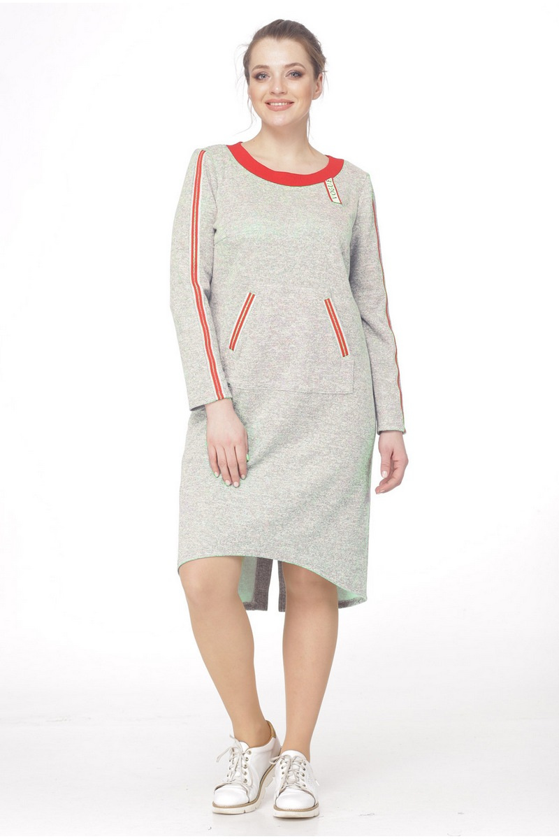 Платье LadisLine 908 светло-серый