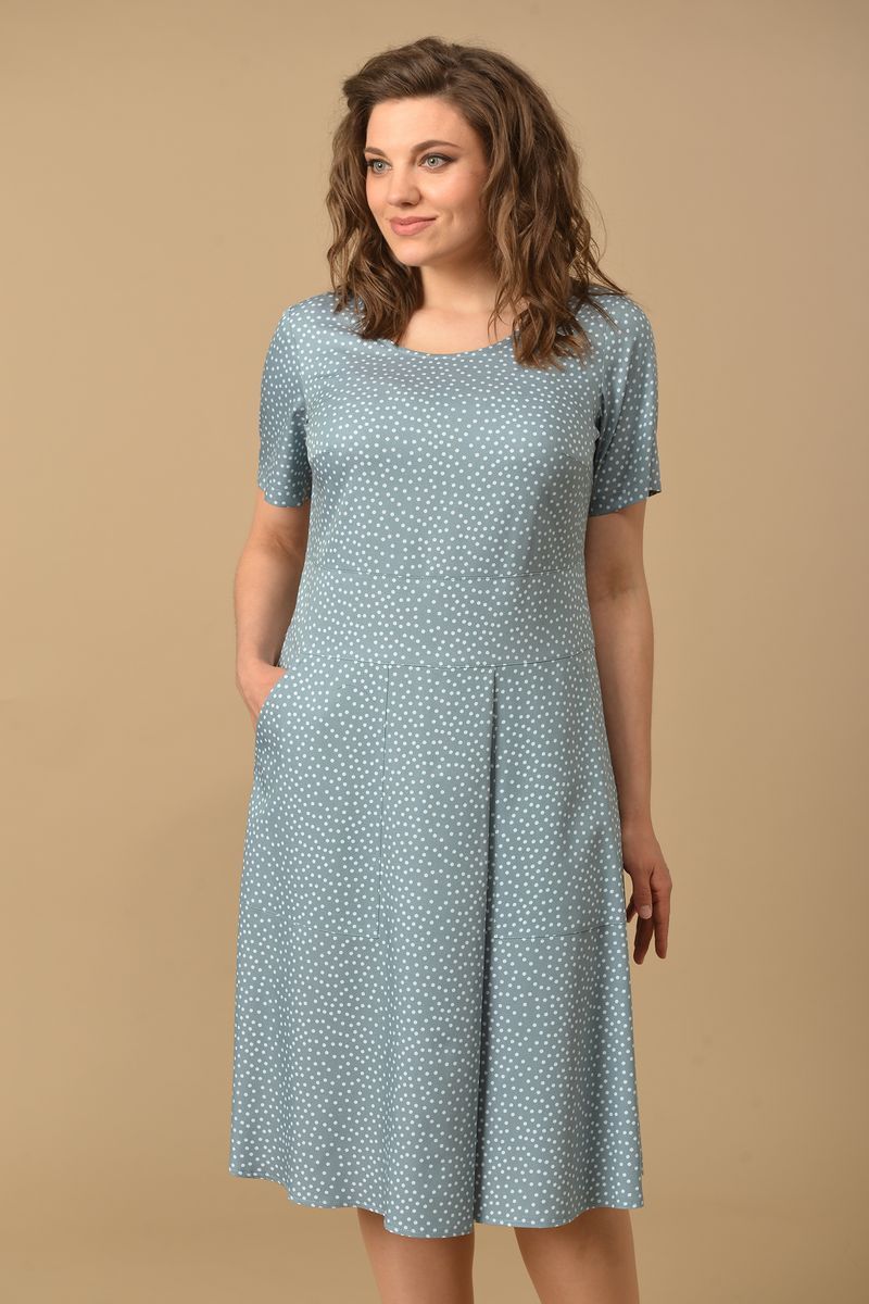 Платье Lady Style Classic 2073 голубой