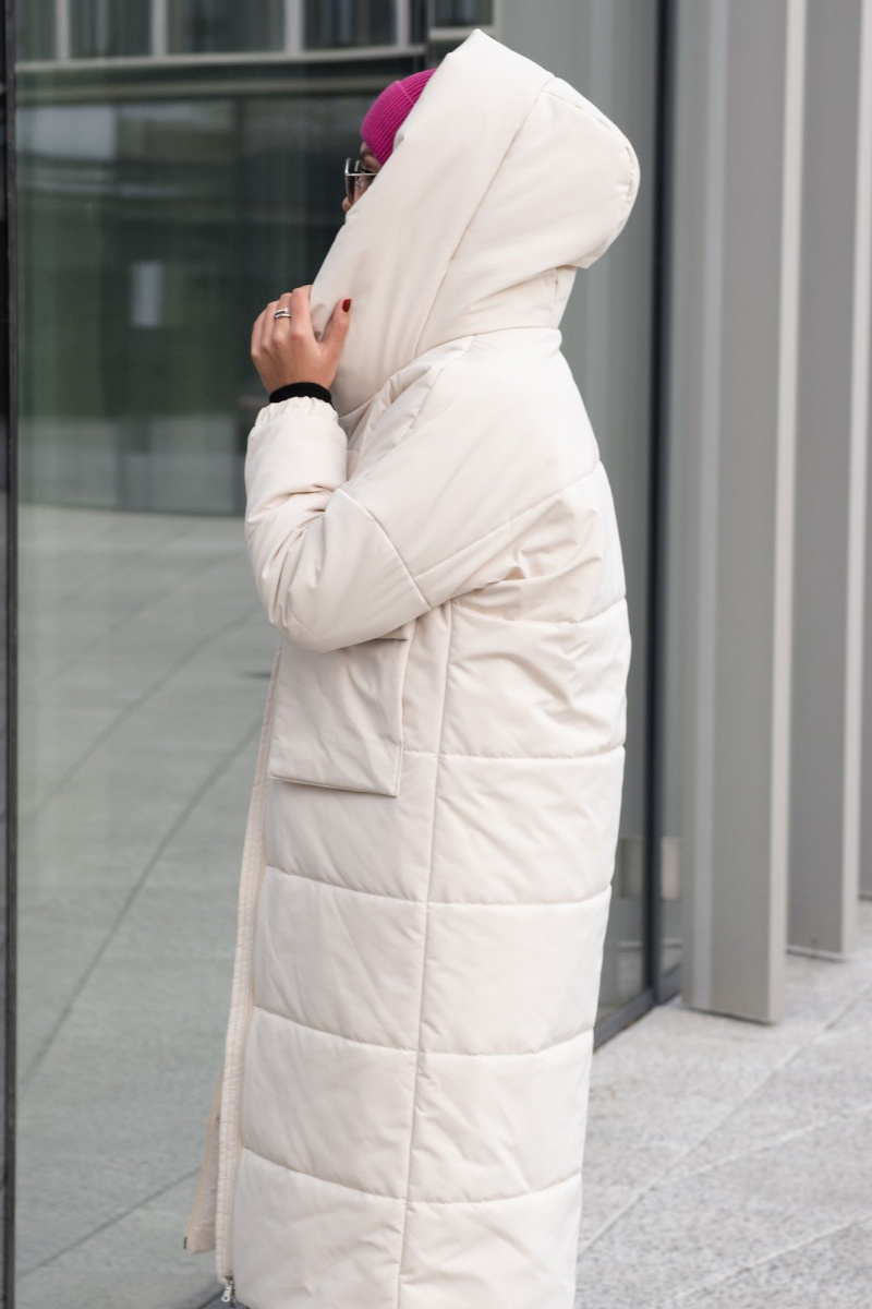Женское пальто FEVRALI М02-2023 молочный