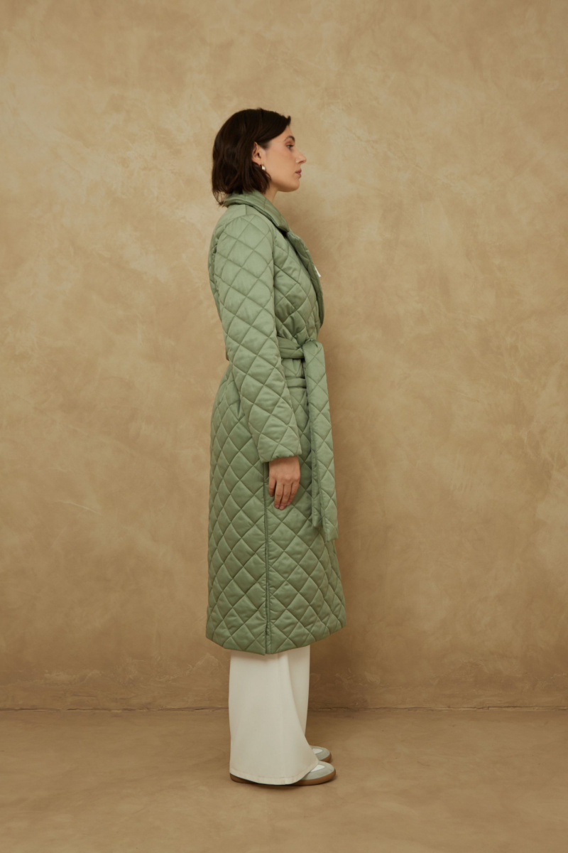 Женское пальто Elema 5-08-170 хаки
