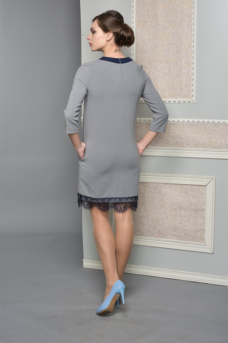 Платье Lady Style Classic 1511 серый