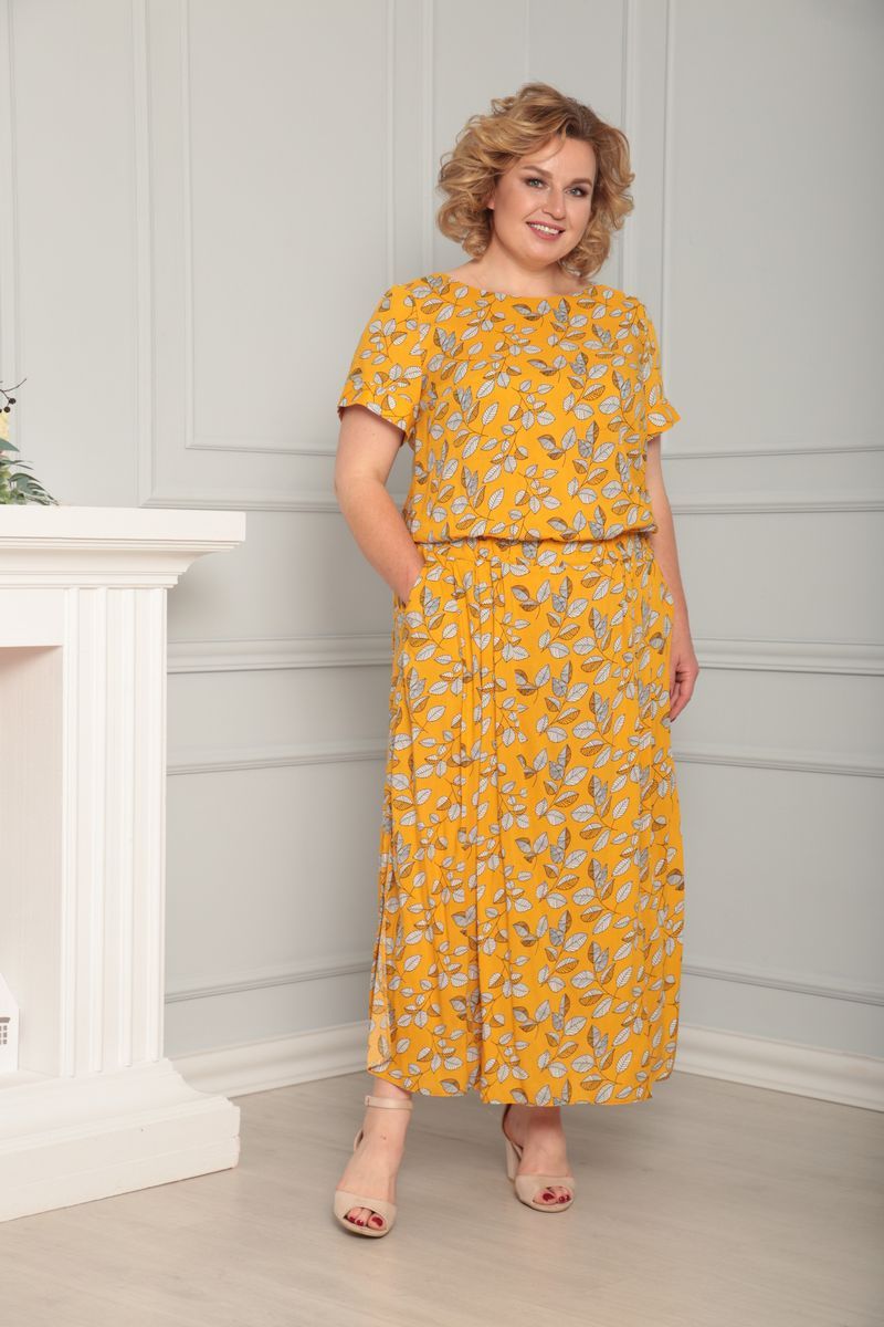 Платье LadisLine 1089 желтый