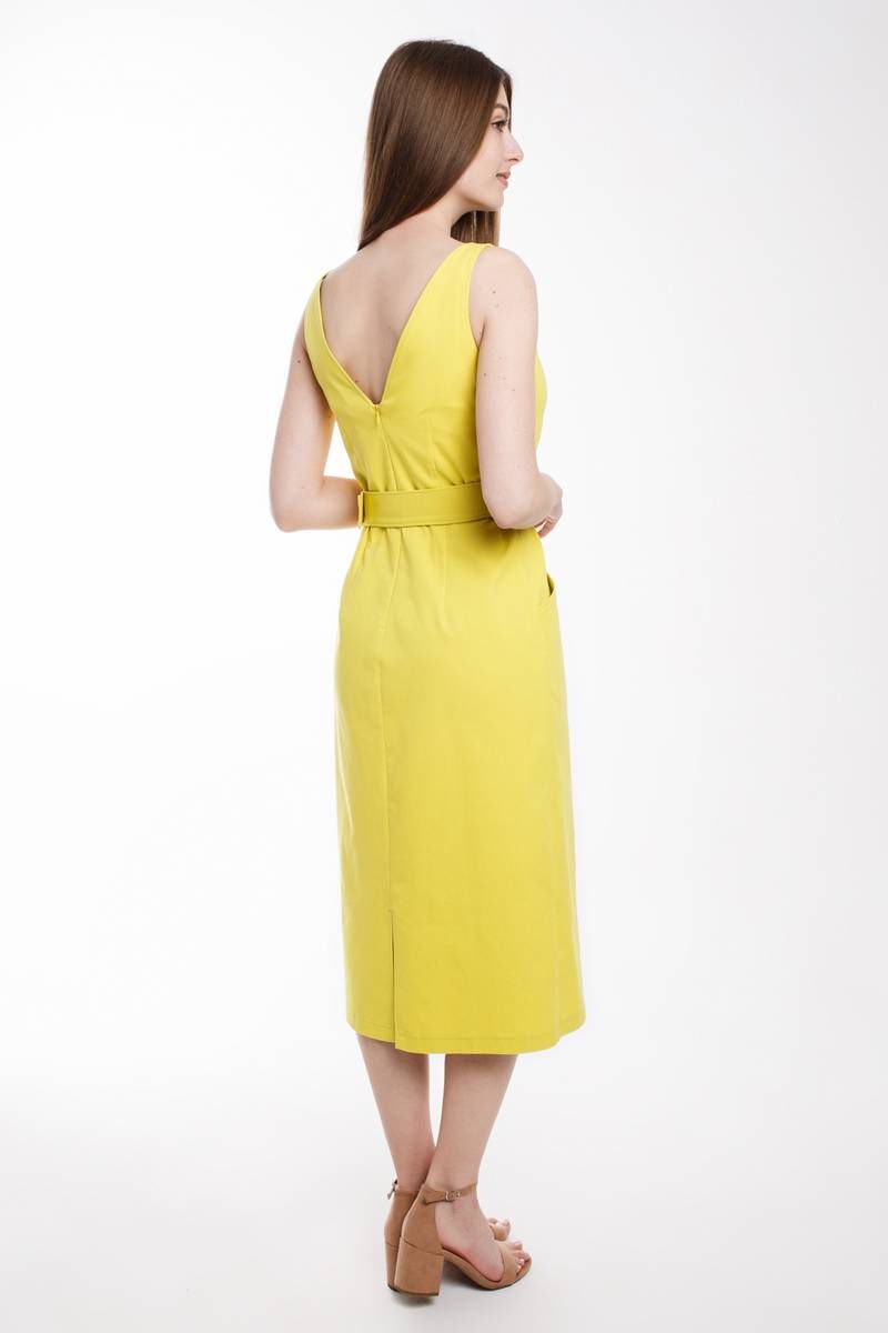 Платье с поясом Madech 205358 лимонный