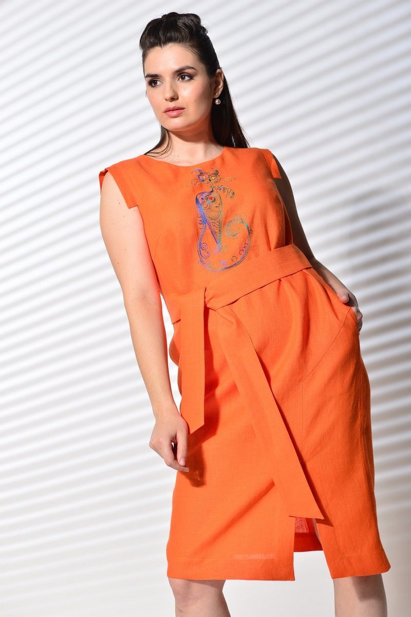 Платья MALI 420-054 оранжевый