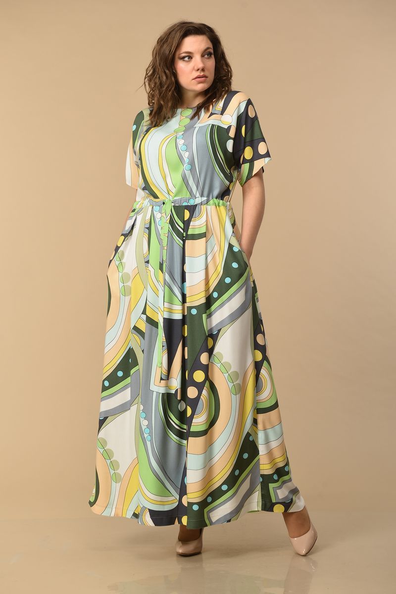 Платье Lady Style Classic 857 зеленый
