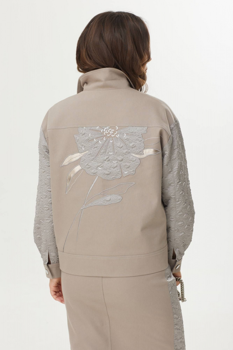 Женский комплект с курткой Магия моды 2386 серый