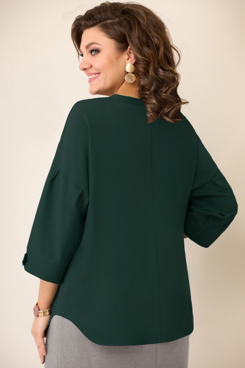 Блузы VOLNA 1300 бутылочно-зеленый