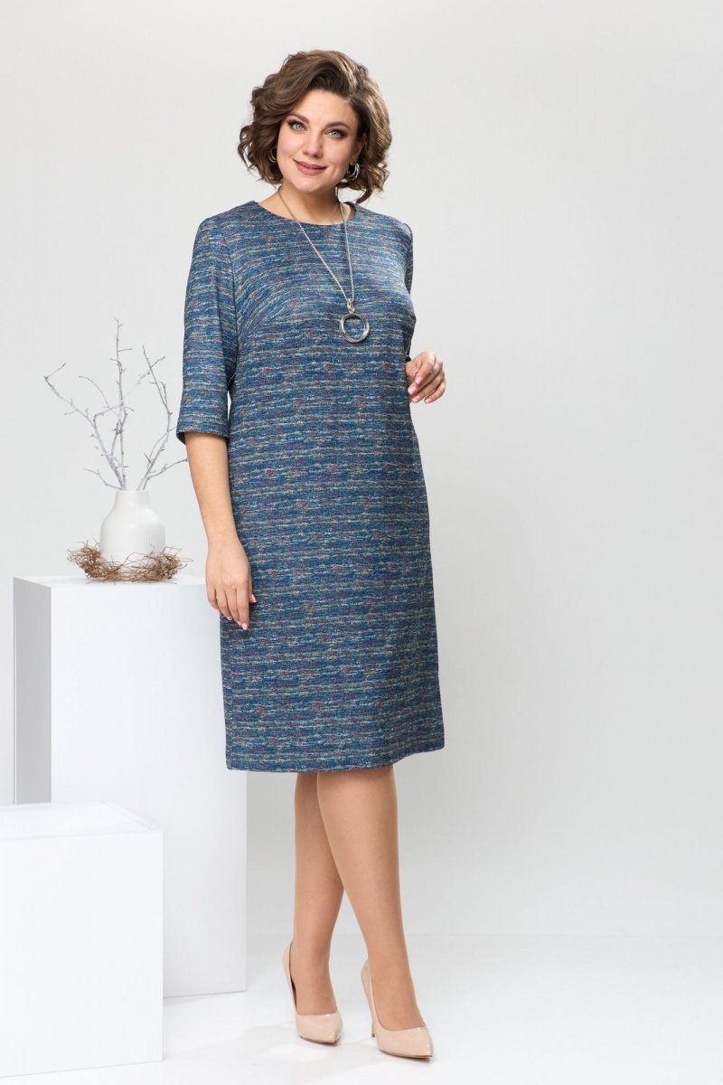 Платье Romanovich Style 1-2639 синий_меланж