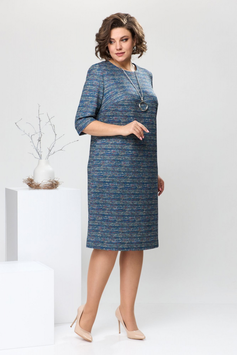 Платье Romanovich Style 1-2639 синий_меланж