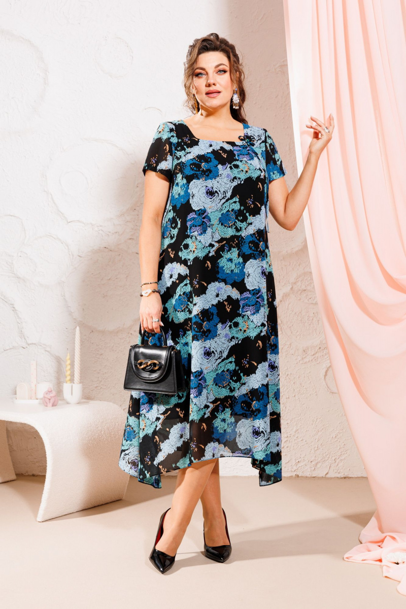 Платья Romanovich Style 1-1332 синие_цвета