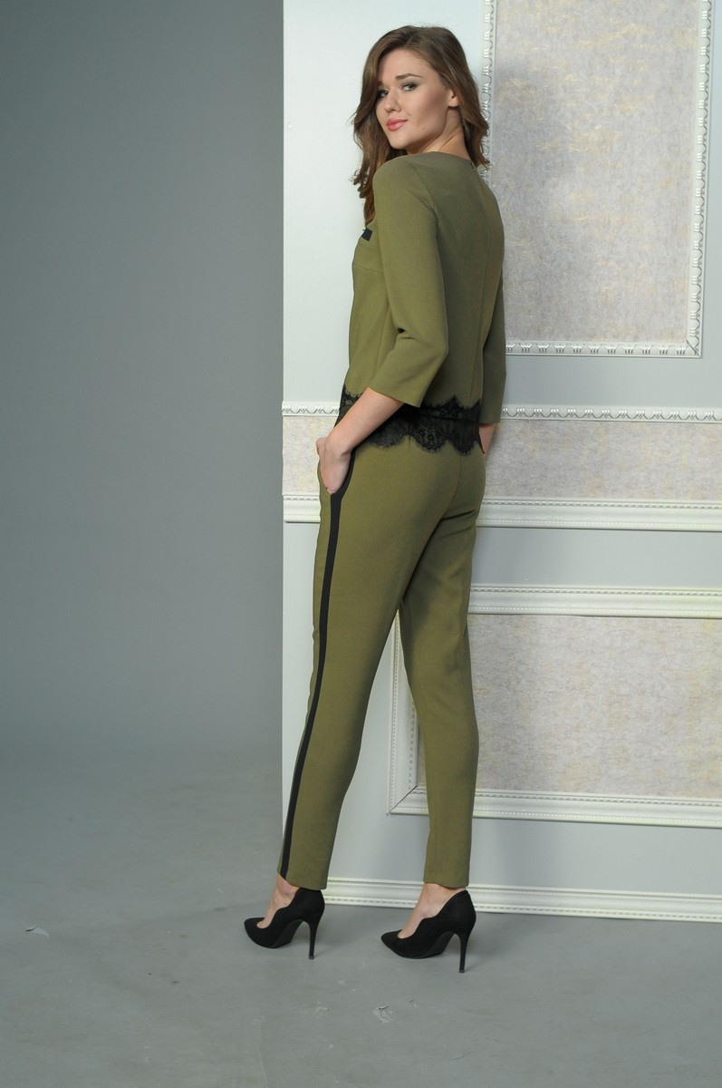 Брючный комплект Lady Style Classic 1438 зеленый