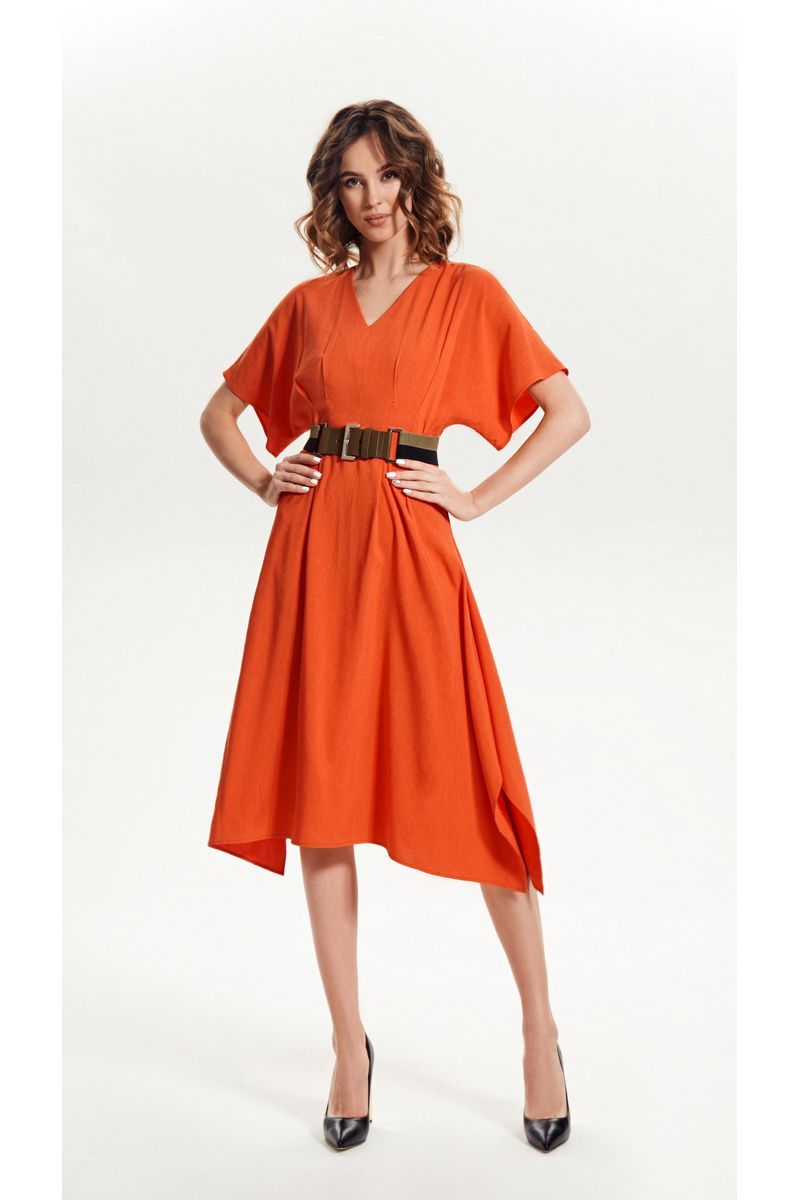 Платье VLADINI 4157 оранжевый