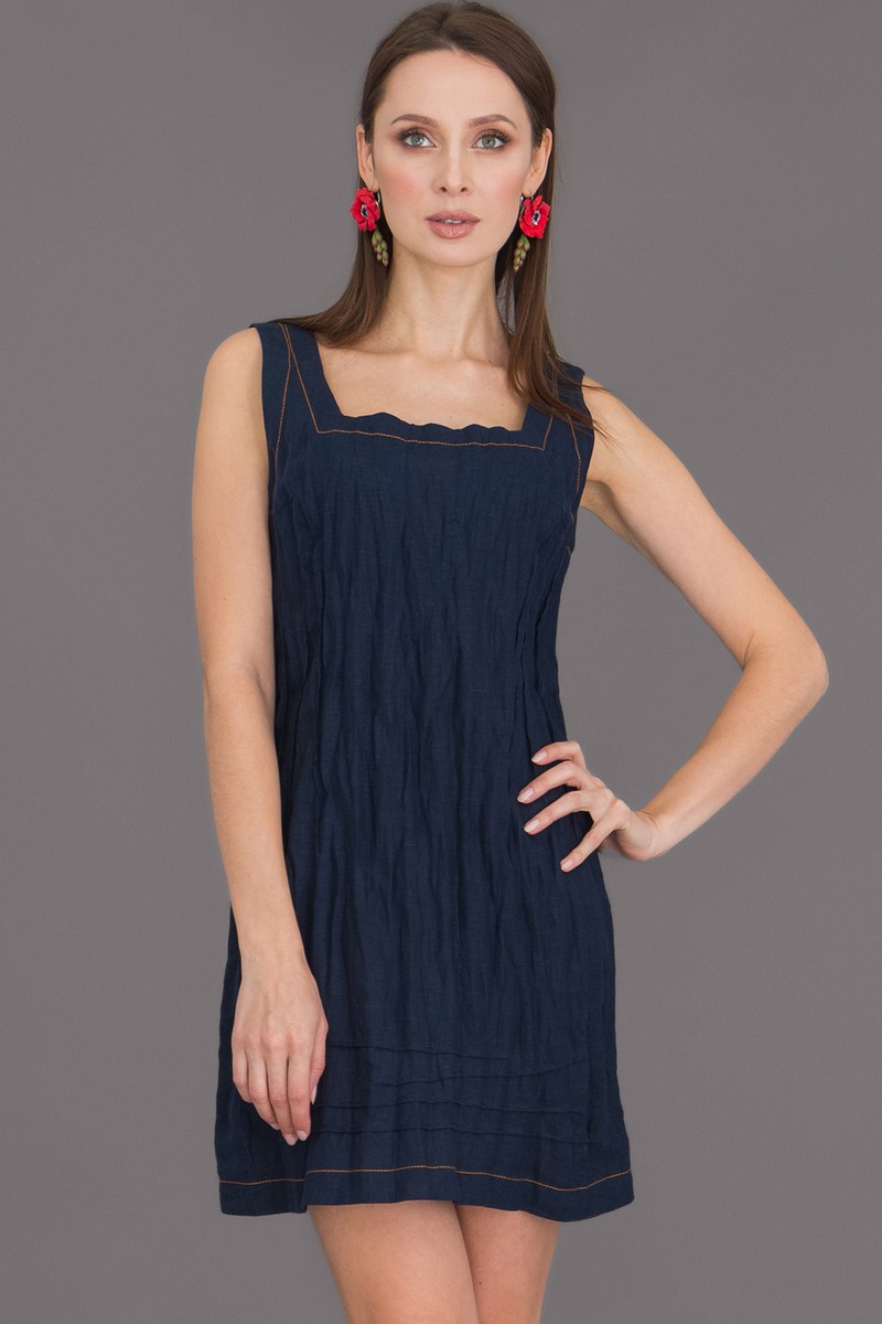 Платье Ружана 285-4 темно-синий