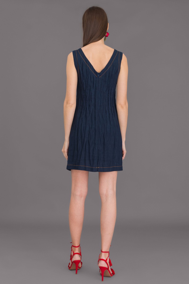 Платье Ружана 285-4 темно-синий