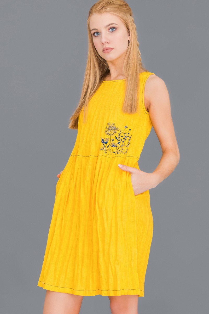 Платья Ружана 324-2 желтый