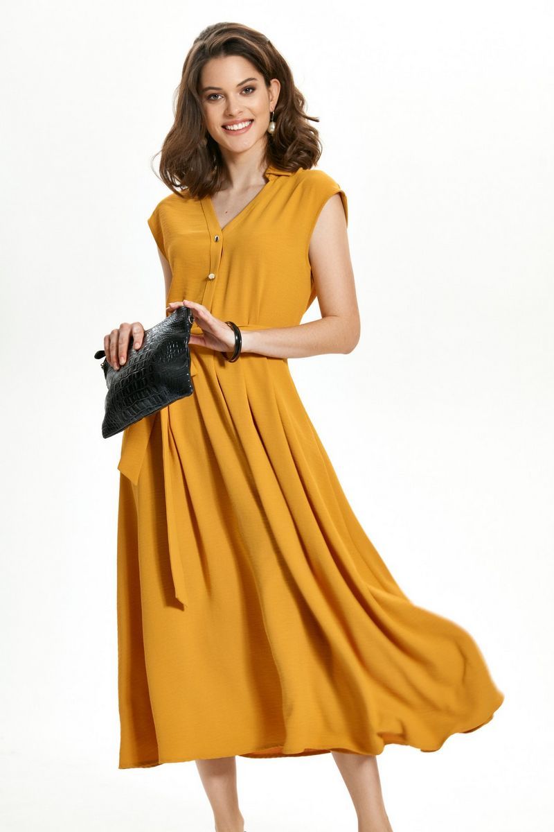 Платье TEZA 1485 желтый